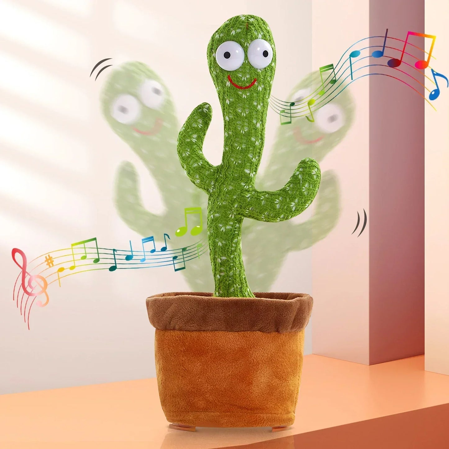 Dancing Talking Cactus Toys For Baby, Singing 120 songs, Mimicking Recording Repeating What You Say