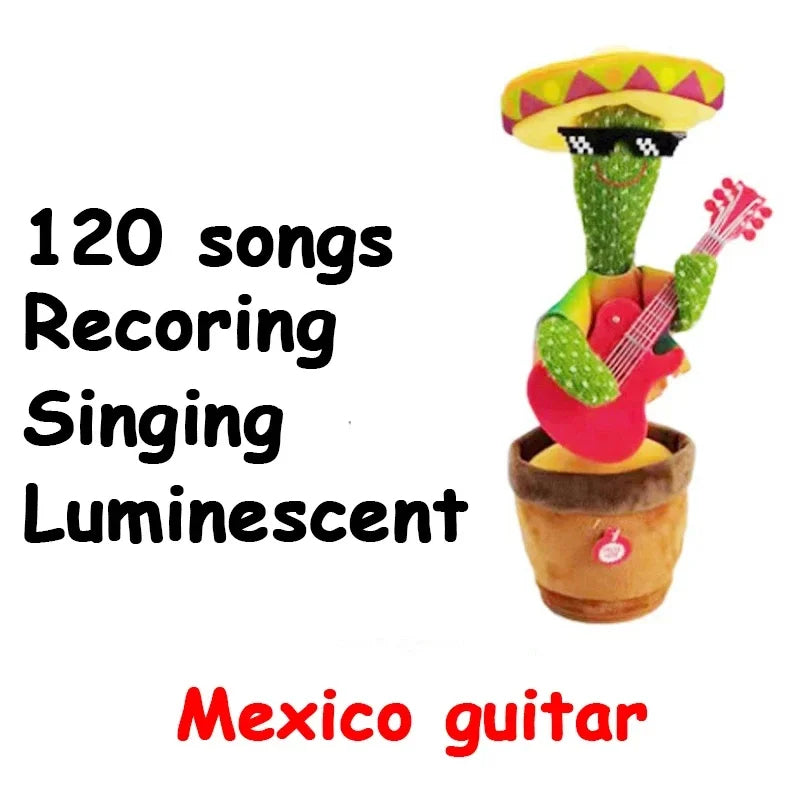 Dancing Talking Cactus Toys For Baby, Singing 120 songs, Mimicking Recording Repeating What You Say