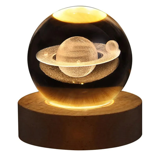 3D Crystal Ball LED Night Light