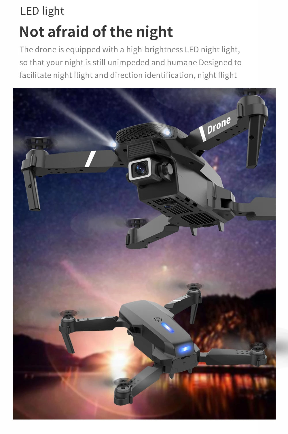 NEW Professional Drone E88 4k wide-angle HD camera