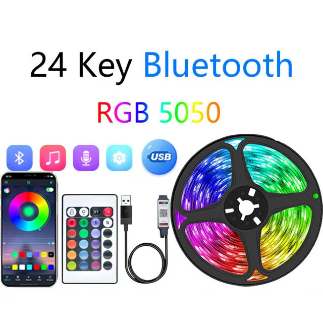 LED Strip Lights APP Control Colour Changing Lights with Remote Mode