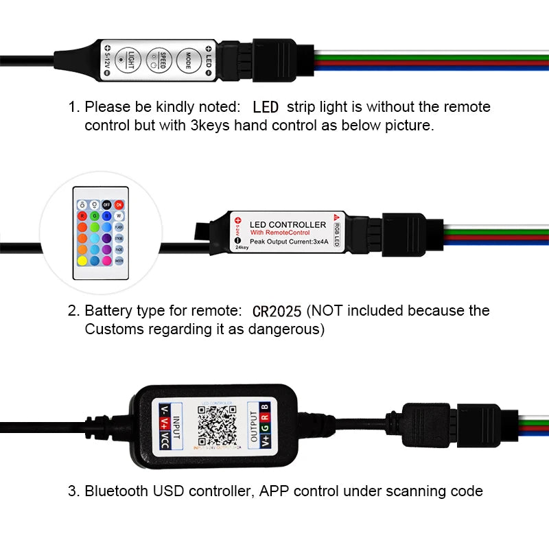 LED Strip Lights APP Control Colour Changing Lights with Remote Mode